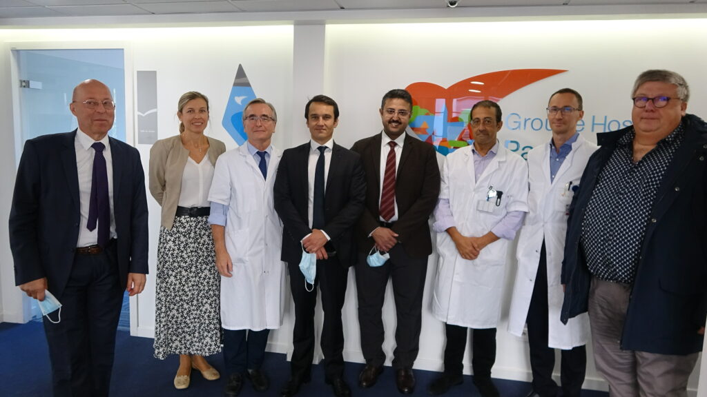 Visite de la Royal Commission de l’Arabie Saoudite dans les Hôpitaux Saint-Joseph et Marie-Lannelongue à Paris