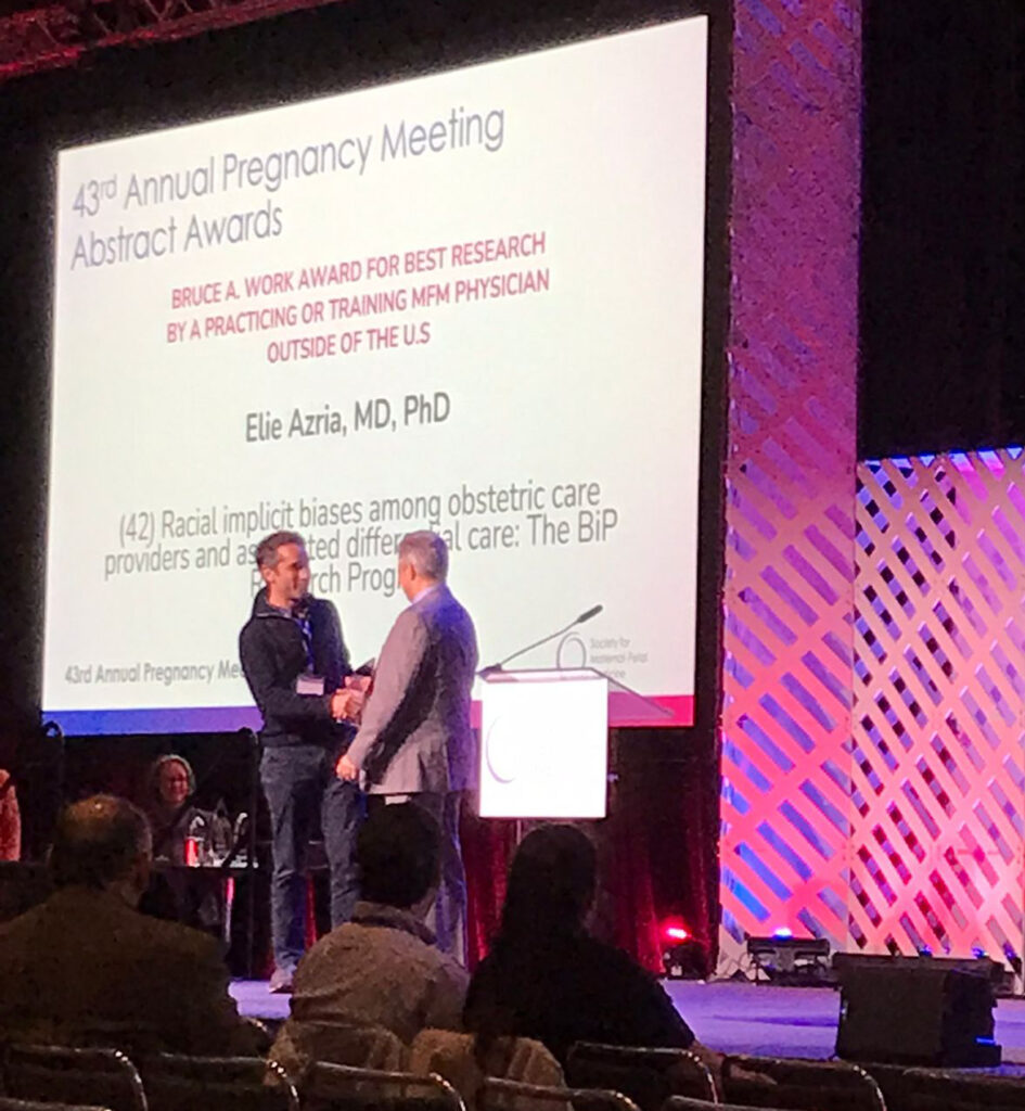 1707dd92 c0af 4434 9728 4a23acc9e16b copie - Award for the best research (outside the US) for our maternity ward